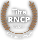 Titre RNCP level 7 recognised by the state
